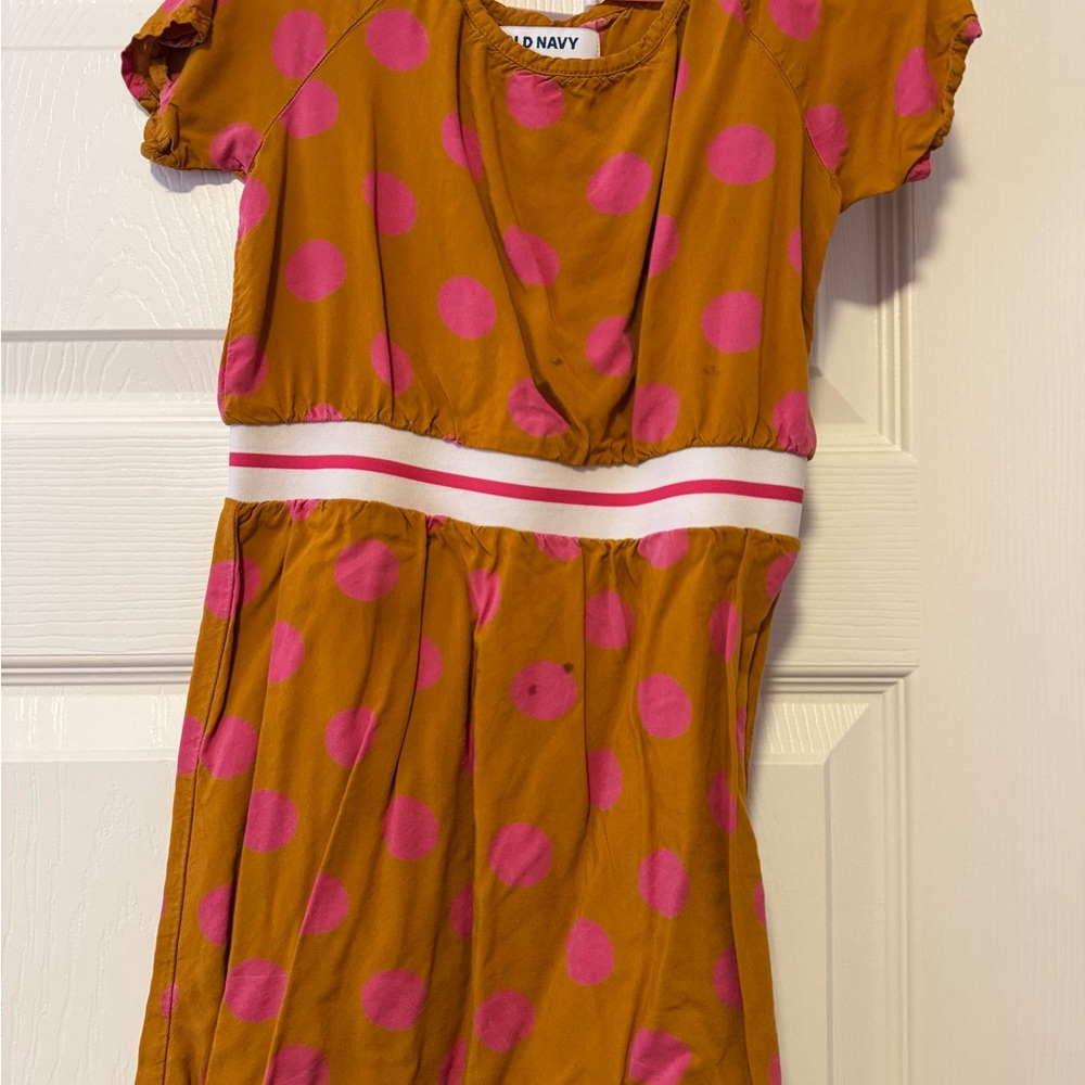 Old Navy Kids Polka Dot Dress - Pink and Orange